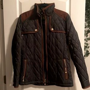 Vince Camuto Quilted Riding Coat